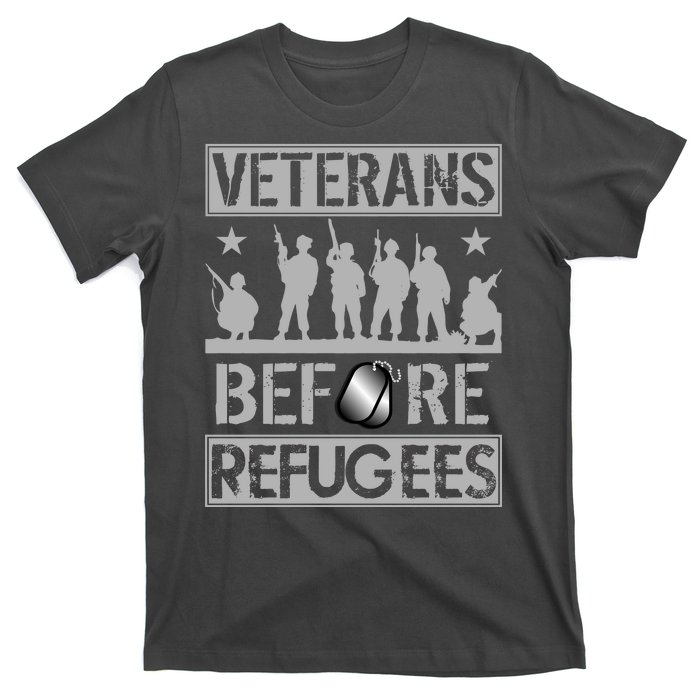 Veterans Before Refugees Veteran T-Shirt