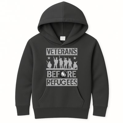 Veterans Before Refugees Veteran Kids Hoodie
