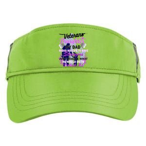 Veteran's Daughter My Dad Risks His Life Protect Me Adult Drive Performance Visor