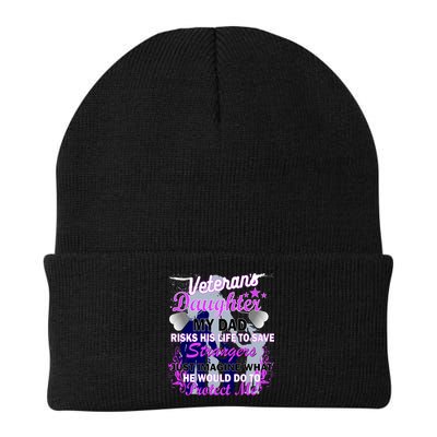 Veteran's Daughter My Dad Risks His Life Protect Me Beanie