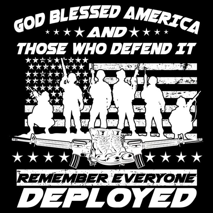 Veterans God Bless America And Those Who Defend It Stripe Pom Pom Beanie