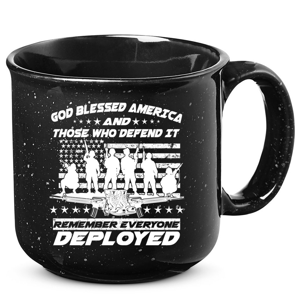 Veterans God Bless America And Those Who Defend It 15oz Campfire Ceramic Mug