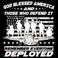 Veterans God Bless America And Those Who Defend It Drawstring Bag