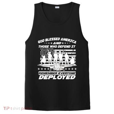 Veterans God Bless America And Those Who Defend It PosiCharge Competitor Tank