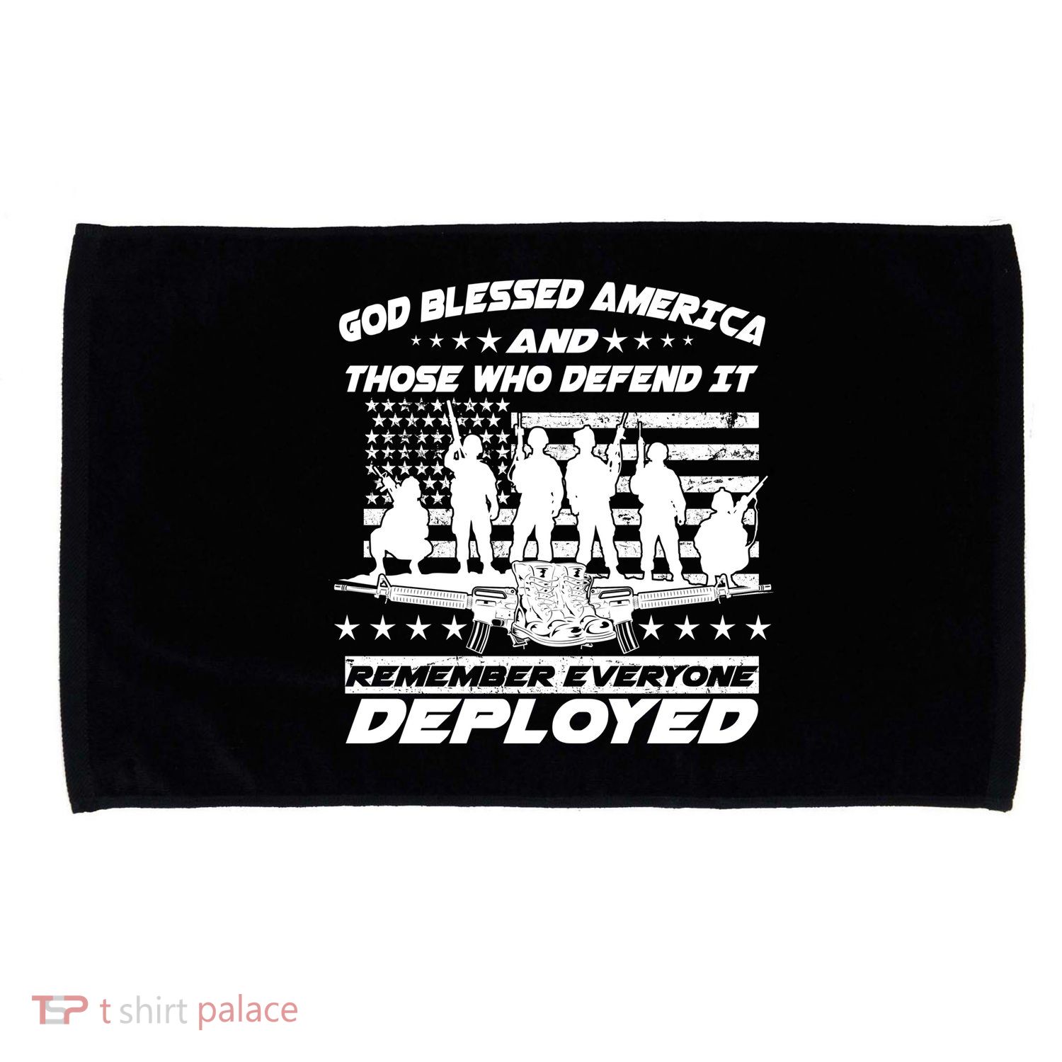 Veterans God Bless America And Those Who Defend It Microfiber Hand Towel