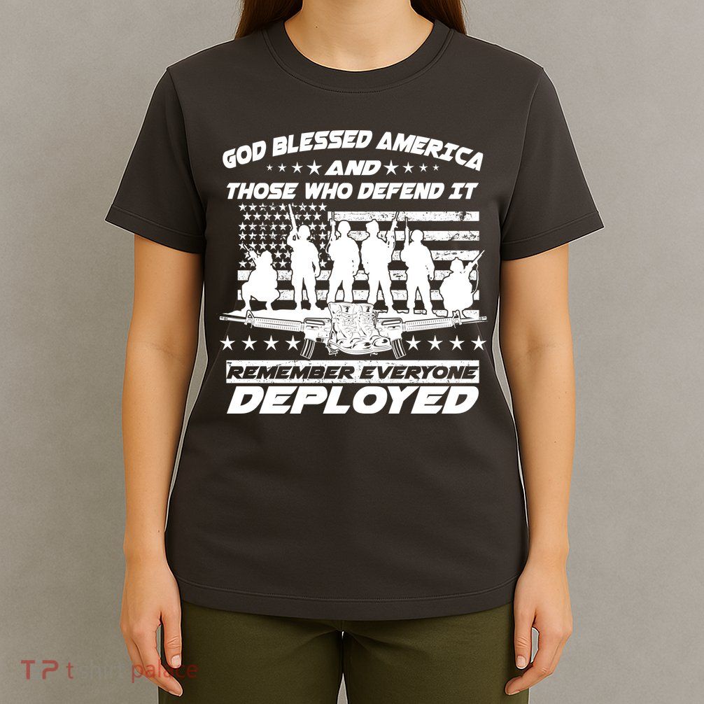 Veterans God Bless America And Those Who Defend It T-Shirt
