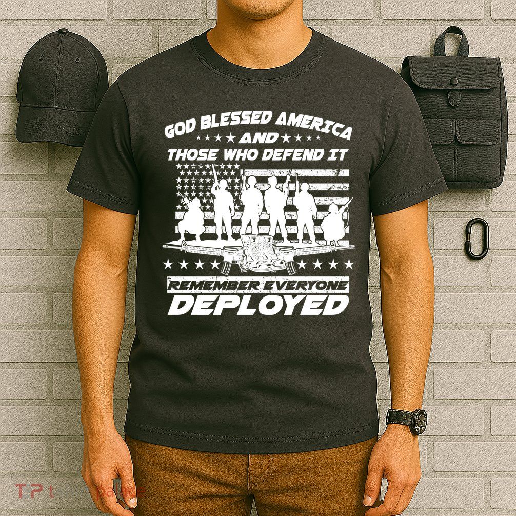 Veterans God Bless America And Those Who Defend It T-Shirt