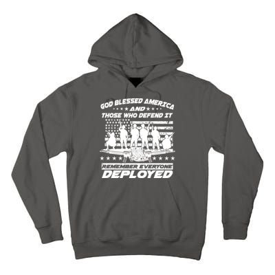 Veterans God Bless America And Those Who Defend It Tall Hoodie