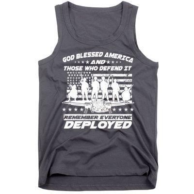 Veterans God Bless America And Those Who Defend It Tank Top