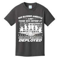 Veterans God Bless America And Those Who Defend It Kids T-Shirt