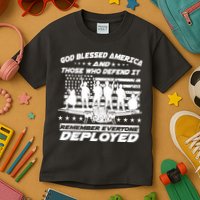 Veterans God Bless America And Those Who Defend It Kids T-Shirt