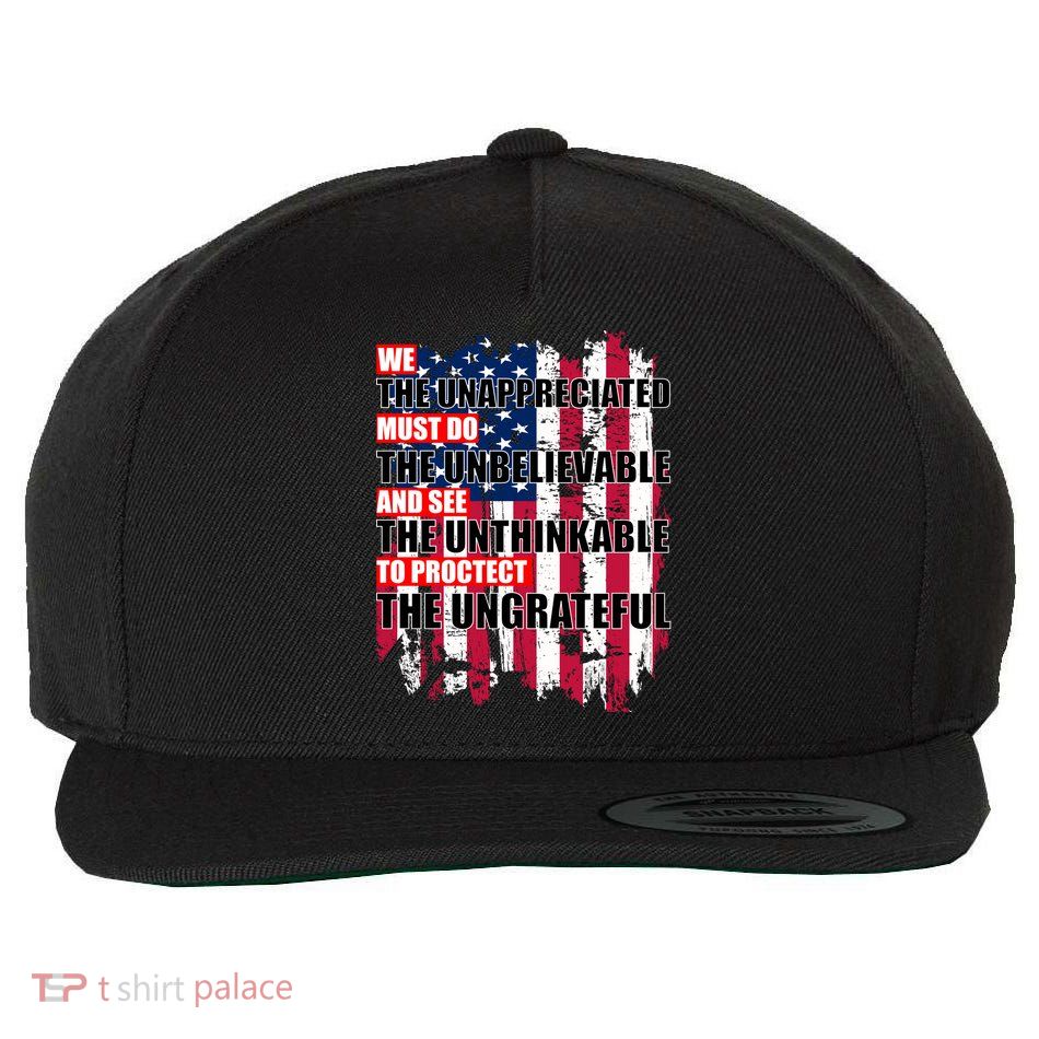 Veterans Must Do The Unthinkable Wool Snapback Cap