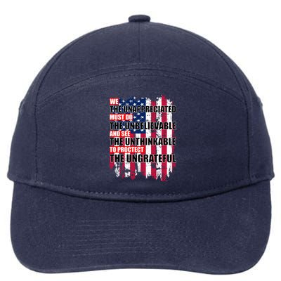 Veterans Must Do The Unthinkable 7-Panel Snapback Hat
