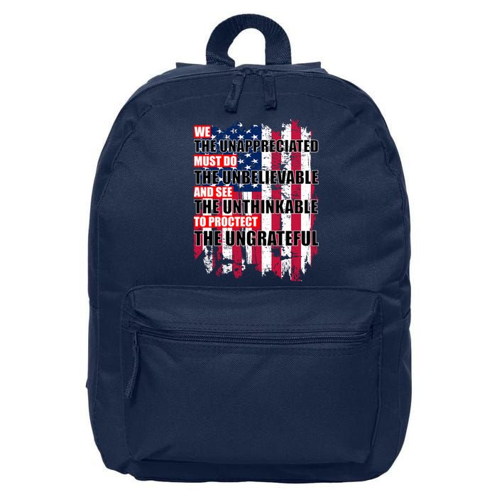 Veterans Must Do The Unthinkable 16 in Basic Backpack