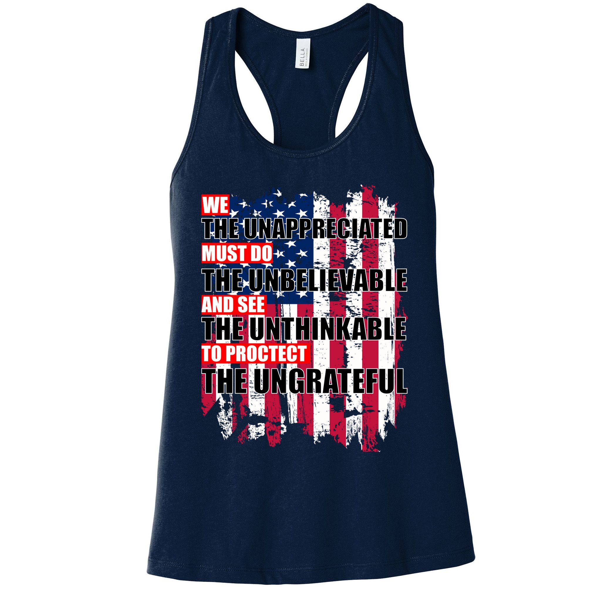 Veterans Must Do The Unthinkable Womens Tank Top