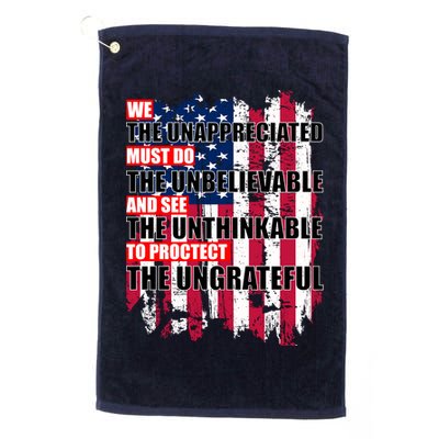 Veterans Must Do The Unthinkable Golf Towel