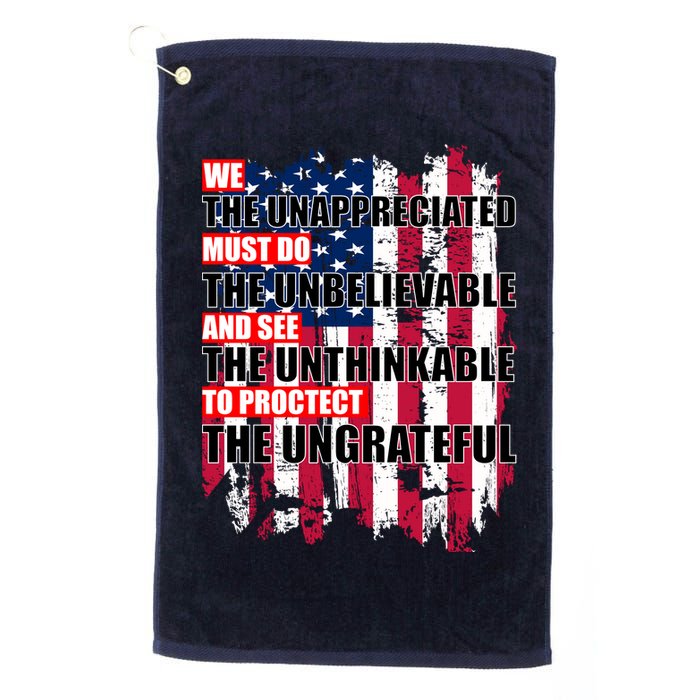 Veterans Must Do The Unthinkable Golf Towel