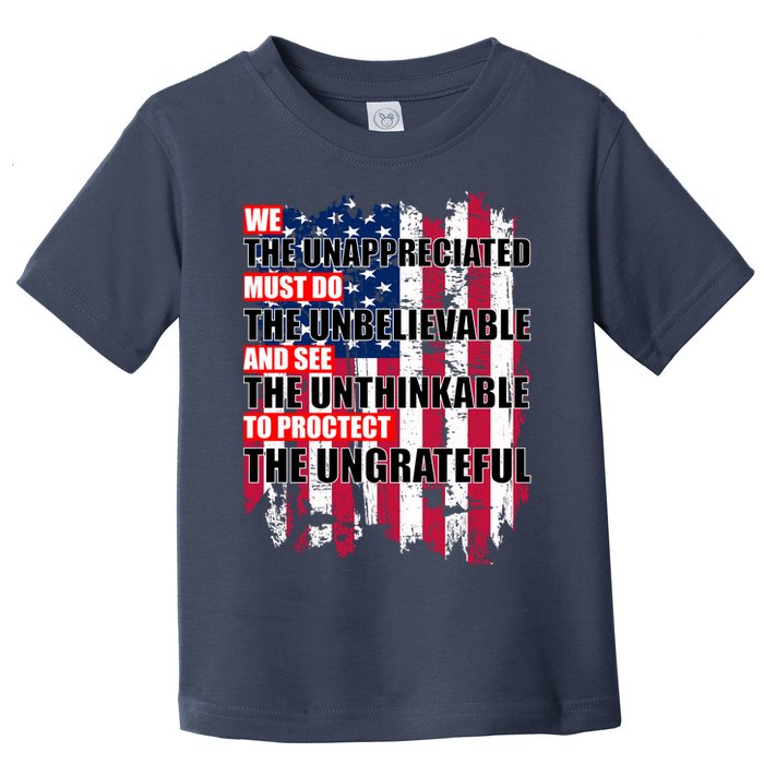 Veterans Must Do The Unthinkable Toddler T-Shirt