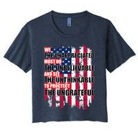 Veterans Must Do The Unthinkable Women's Crop Top Tee