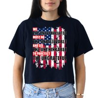 Veterans Must Do The Unthinkable Women's Crop Top Tee
