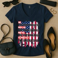 Veterans Must Do The Unthinkable Women's V-Neck T-Shirt
