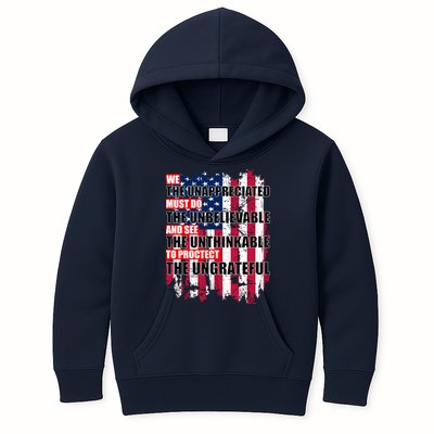 Veterans Must Do The Unthinkable Kids Hoodie