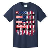 Veterans Must Do The Unthinkable Kids T-Shirt