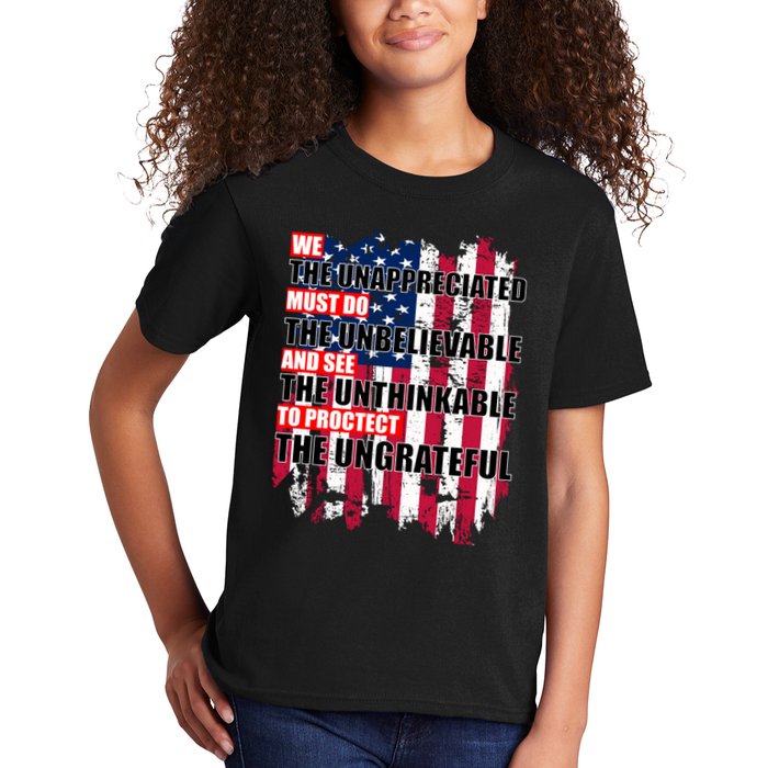Veterans Must Do The Unthinkable Kids T-Shirt