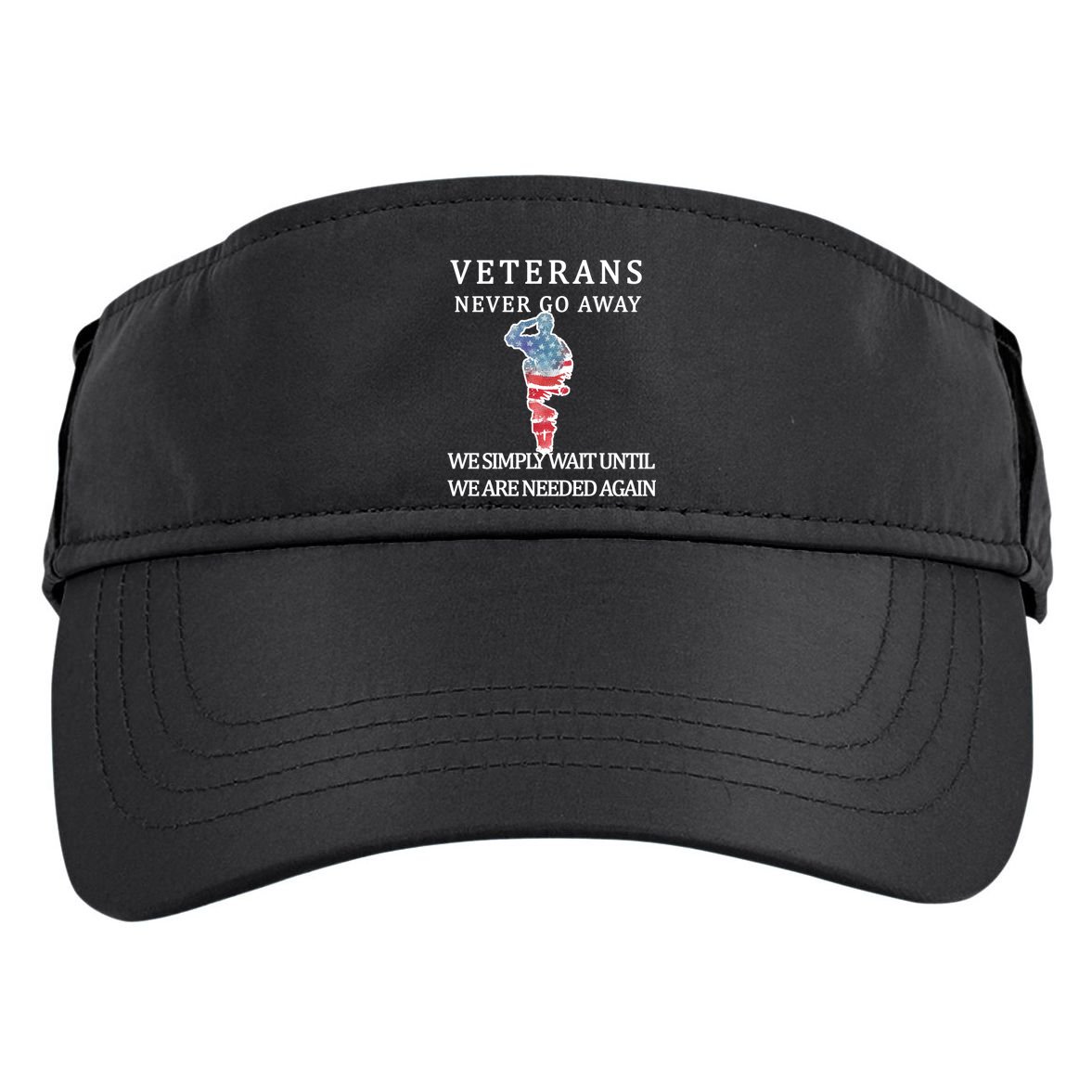 Veterans Never Go Away Adult Drive Performance Visor
