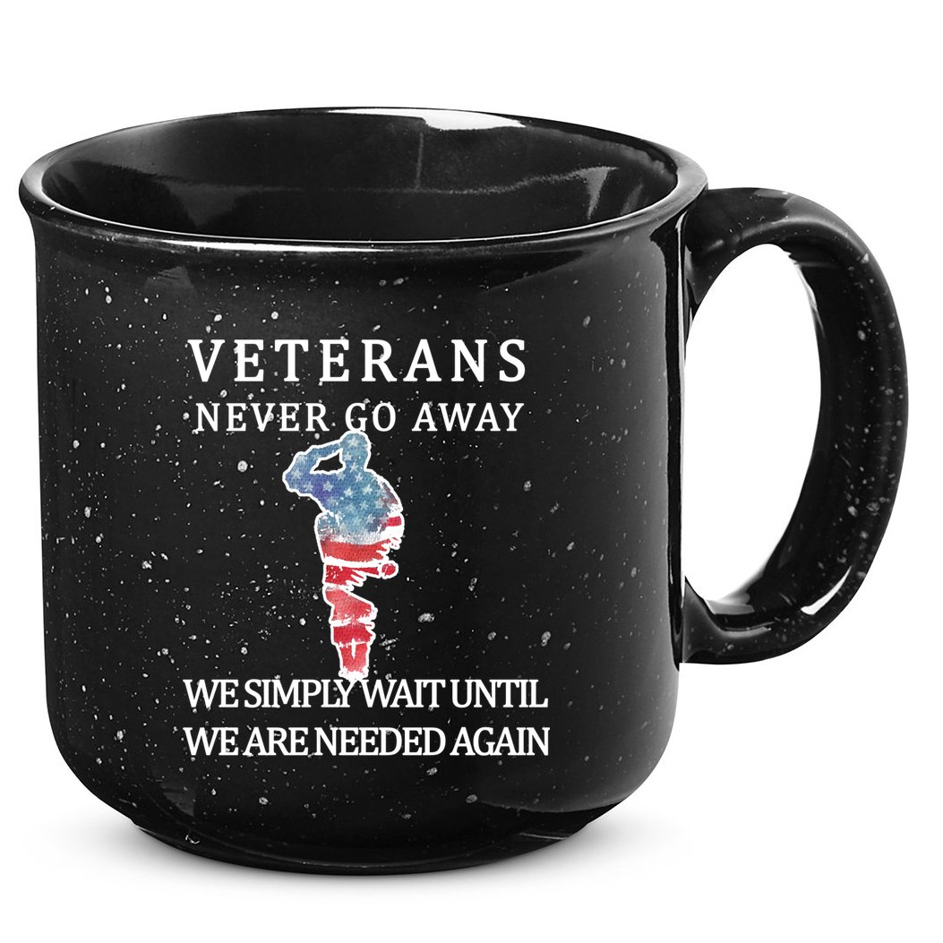 Veterans Never Go Away 15oz Campfire Ceramic Mug