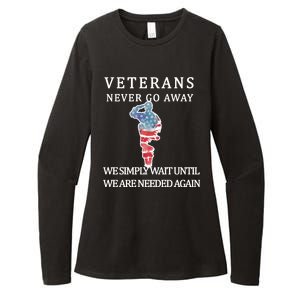 Veterans Never Go Away Womens CVC Long Sleeve Shirt