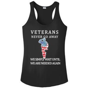 Veterans Never Go Away Ladies PosiCharge Competitor Racerback Tank