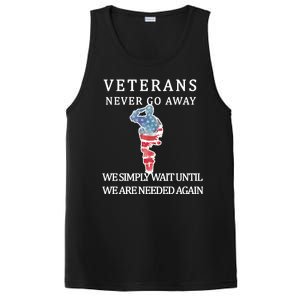 Veterans Never Go Away PosiCharge Competitor Tank