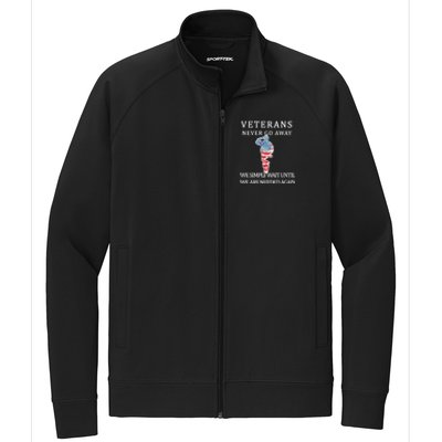 Veterans Never Go Away Stretch Full-Zip Cadet Jacket