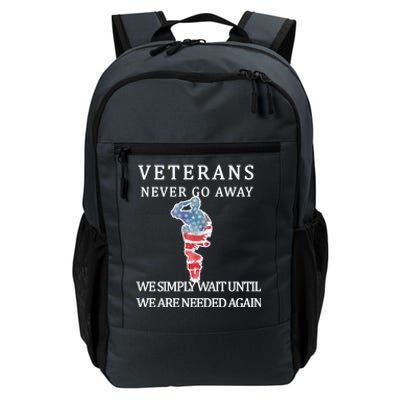 Veterans Never Go Away Daily Commute Backpack