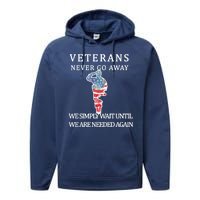 Veterans Never Go Away Performance Fleece Hoodie