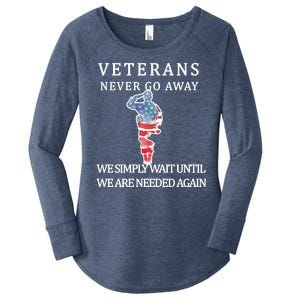 Veterans Never Go Away Women's Perfect Tri Tunic Long Sleeve Shirt