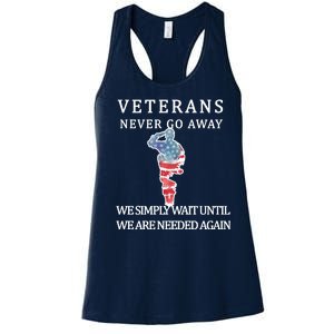 Veterans Never Go Away Women's Racerback Tank