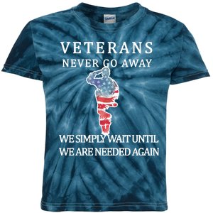 Veterans Never Go Away Kids Tie-Dye T-Shirt