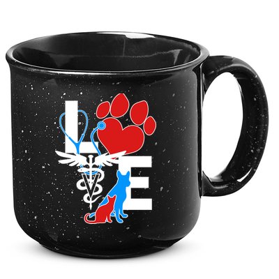 Veterinarian Love Cat and Dog 15oz Campfire Ceramic Mug