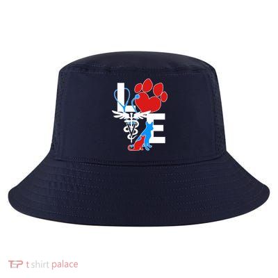 Veterinarian Love Cat and Dog Cool Comfort Performance Bucket Hat
