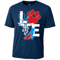 Veterinarian Love Cat and Dog Performance Shirt