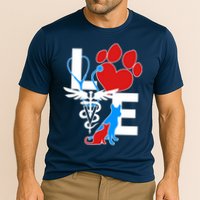 Veterinarian Love Cat and Dog Performance Shirt