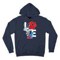 Veterinarian Love Cat and Dog Hoodie