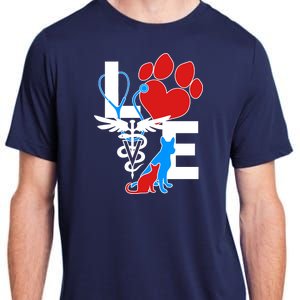 Veterinarian Love Cat and Dog Adult ChromaSoft Performance T-Shirt