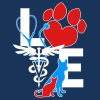 Veterinarian Love Cat and Dog Flatbill Hat