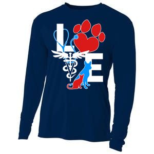 Veterinarian Love Cat and Dog Cooling Performance Long Sleeve Crew