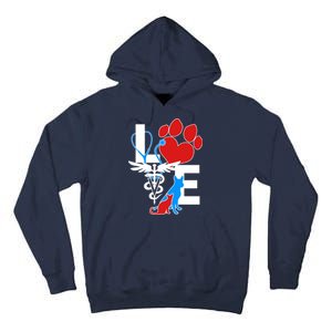 Veterinarian Love Cat and Dog Tall Hoodie