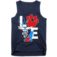 Veterinarian Love Cat and Dog Tank Top