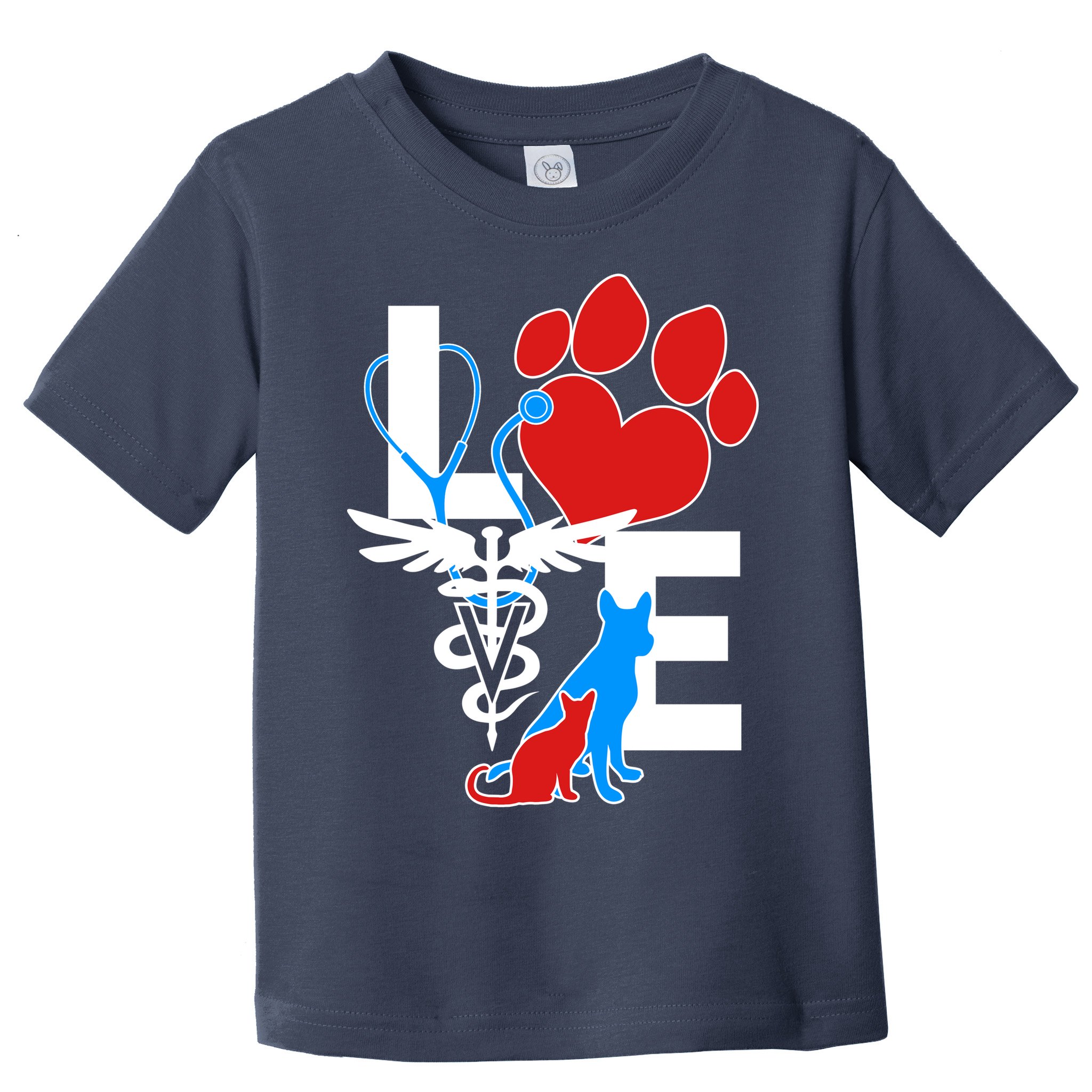 Veterinarian Love Cat and Dog Toddler T-Shirt